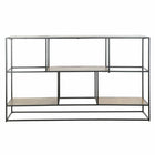 Regal DKD Home Decor Schwarz Gold Aluminium (140 x 30 x 85 cm)