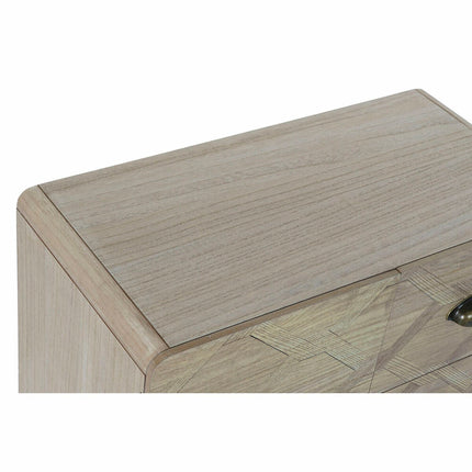 Schubladenschrank DKD Home Decor natürlich Schwarz MDF (60 x 30 x 56 cm)