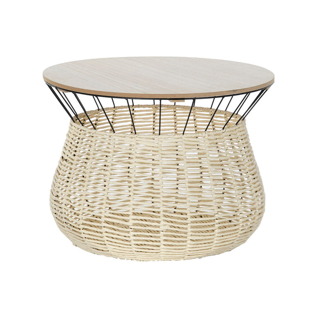 Beistelltisch DKD Home Decor Schwarz natürlich Metall Eisen Holz MDF 30 x 40 cm 54 x 54 x 40 cm