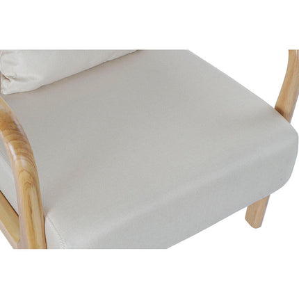 Sessel DKD Home Decor 65 x 77 x 73 cm Beige Holz MDF