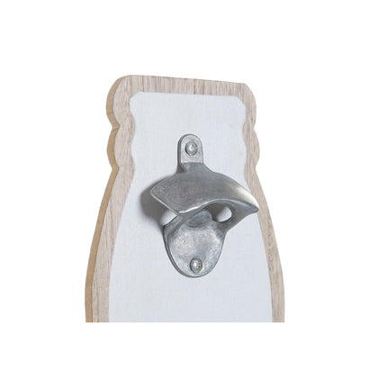 Flaschenöffner DKD Home Decor An der Wand montiert 20 x 5,5 x 45 cm Kristall natürlich Schwarz Weiß Kunststoff Holz MDF