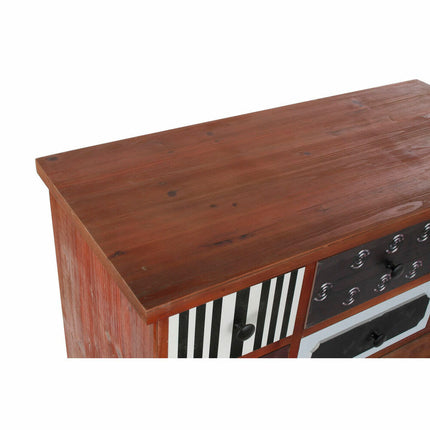 Schubladenschrank DKD Home Decor Holz Braun Bunt Moderne Holz MDF (90 x 40 x 104 cm)