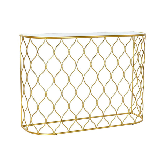 Konsole DKD Home Decor Spiegel Gold Metall (110 x 32 x 78 cm)