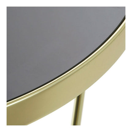 Beistelltisch DKD Home Decor 8424001835089 Kristall Schwarz Gold Stahl Marmor (82 x 82 x 40 cm)