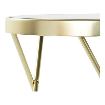Beistelltisch DKD Home Decor 8424001835096 Kristall Schwarz Gold Stahl (42 x 42 x 46 cm)