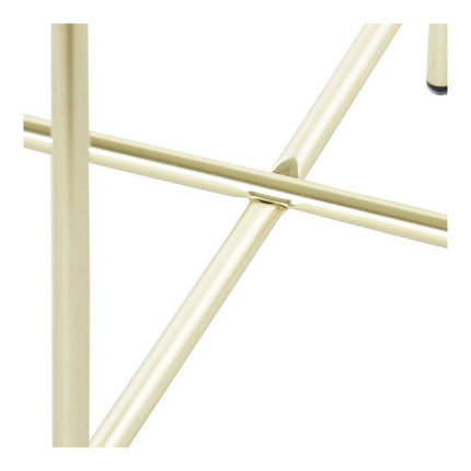 Beistelltisch DKD Home Decor 8424001835133 Kristall Schwarz Gold Stahl Marmor (42 x 42 x 46 cm)