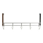 Jackenaufhänger für Türen DKD Home Decor 8424001835256 47 x 10 x 22 cm Silberfarben Metall Durchsichtig