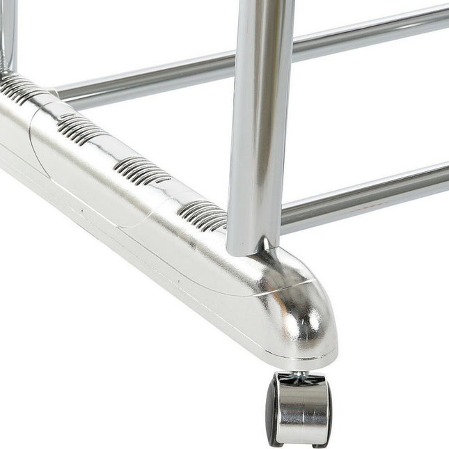 Garderobenständer mit Rädern DKD Home Decor 8424001835263 Bunt Silberfarben Metall Polypropylen Verchromt 86 x 44 x 160 cm