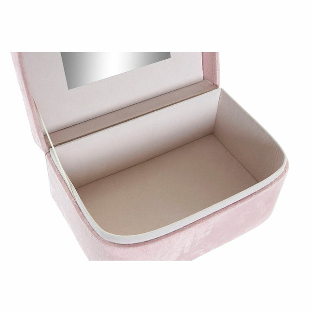 Box-Schmuckkästchen DKD Home Decor Weiß Bunt Hellrosa Pappe 22 x 14,5 x 10,5 cm