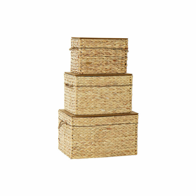 Truhe DKD Home Decor Faser (3 pcs) (56 x 35 x 34 cm)