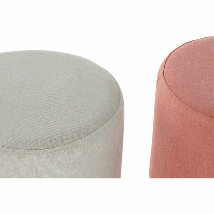 Fußstütze DKD Home Decor 8424001837052 Scandi natürlich Grau Terrakotta 40 x 40 x 40 cm (2 Stück)