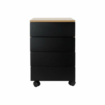 Schubladenschrank DKD Home Decor Schwarz Holz Braun MDF (45 x 40 x 62 cm)