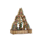 Weihnachtsschmuck DKD Home Decor Baum Holz Häuser (30 x 15 x 37 cm)