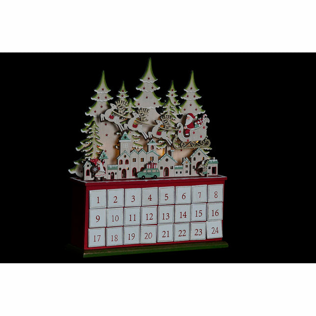 Adventskalender DKD Home Decor Holz 32 x 8,5 x 38 cm