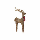 Weihnachtsschmuck DKD Home Decor Rentier Rot natürlich korb Kunststoff 53 x 19 x 90 cm