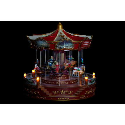 Weihnachtsschmuck DKD Home Decor Bewegungsmelder LED Leicht Musikalisch Harz PVC (30 x 30 x 30 cm)