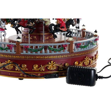 Weihnachtsschmuck DKD Home Decor Bewegungsmelder LED Leicht Musikalisch Harz PVC (30 x 30 x 30 cm)