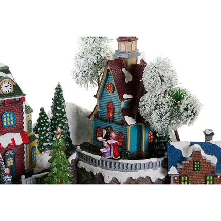 Weihnachtsschmuck DKD Home Decor Stadt LED Leicht Harz PVC (47 x 36 x 34 cm)