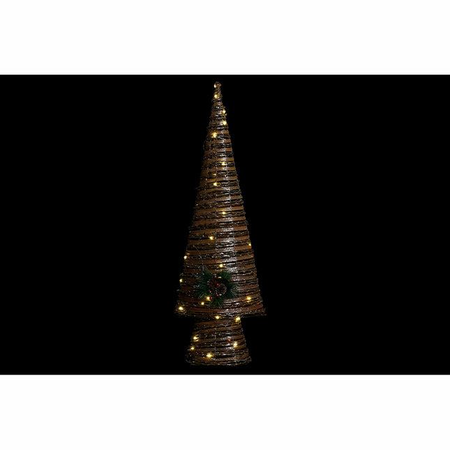 Weihnachtsbaum DKD Home Decor Bunt Kupfer natürlich Kunststoff 32 x 18 x 100 cm (3 Stück)