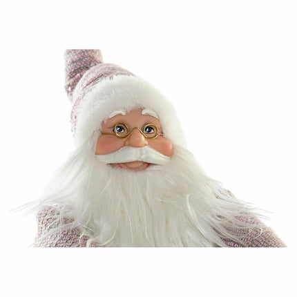 Weihnachtsschmuck DKD Home Decor Rosa Gold Holz Weihnachtsmann (42 x 25 x 48 cm)