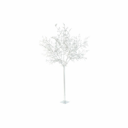 Weihnachtsbaum DKD Home Decor Weiß Silberfarben Metall Kunststoff 120 x 120 x 220 cm