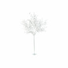 Weihnachtsbaum DKD Home Decor Weiß Silberfarben Metall Kunststoff 120 x 120 x 220 cm