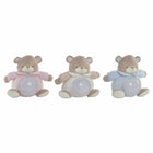Plüschtier DKD Home Decor BE-184630 19 x 11 x 22 cm Beige Himmelsblau Hellrosa Bär (3 Stücke)