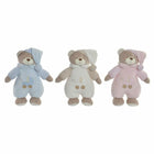 Plüschbär DKD Home Decor Beige Rosa Himmelsblau Hellrosa Metall Musikalisch Für Kinder Bär 30 x 40 cm 16 x 12 x 30 cm (3 Stücke)