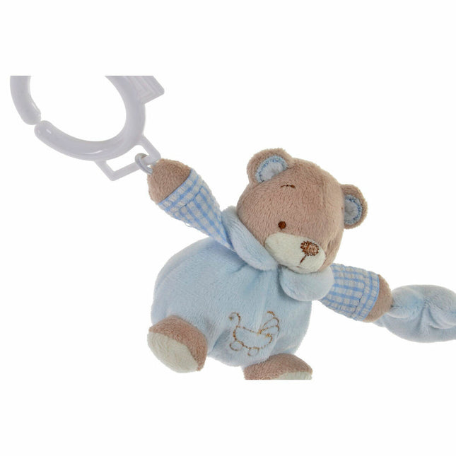 Plüschtier DKD Home Decor 68 x 6 x 9 cm Weiß Himmelsblau Hellrosa Bär (3 Stücke)