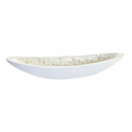 Tischdekoration DKD Home Decor 50 x 16 x 8 cm Mosaik natürlich Beige Weiß Boho