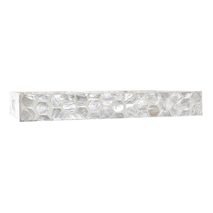 Tablett für Snacks DKD Home Decor Mosaik Weiß Perlmutt 30 x 20 x 4 cm Boho