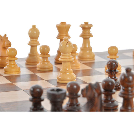 Schach DKD Home Decor 25,5 x 25,5 x 2 cm Beige Braun