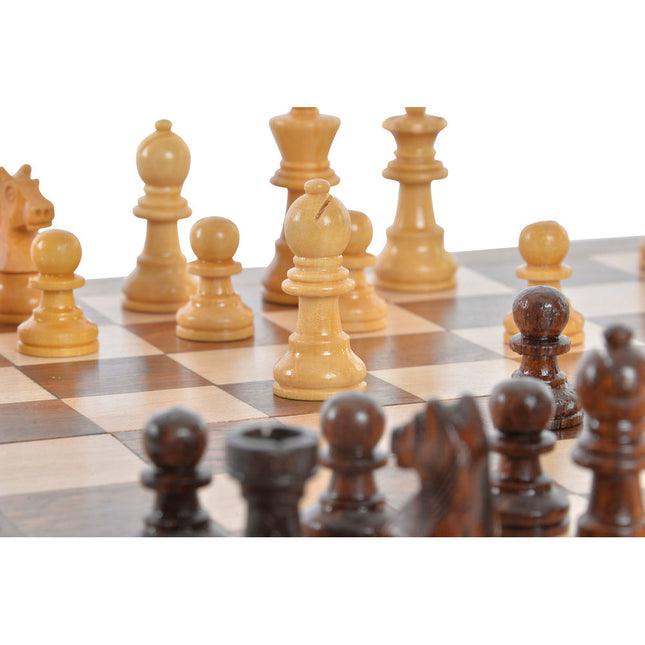 Schach DKD Home Decor 25,5 x 25,5 x 2 cm Beige Braun