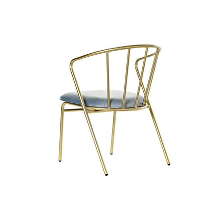 Stuhl DKD Home Decor Himmelsblau 48 x 46 x 72 cm Metall Kunststoff