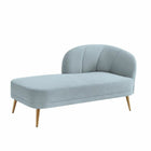 Chaise Longue DKD Home Decor Himmelsblau 160 x 80 x 90 cm Blau Gold Metall Kunststoff Kiefer