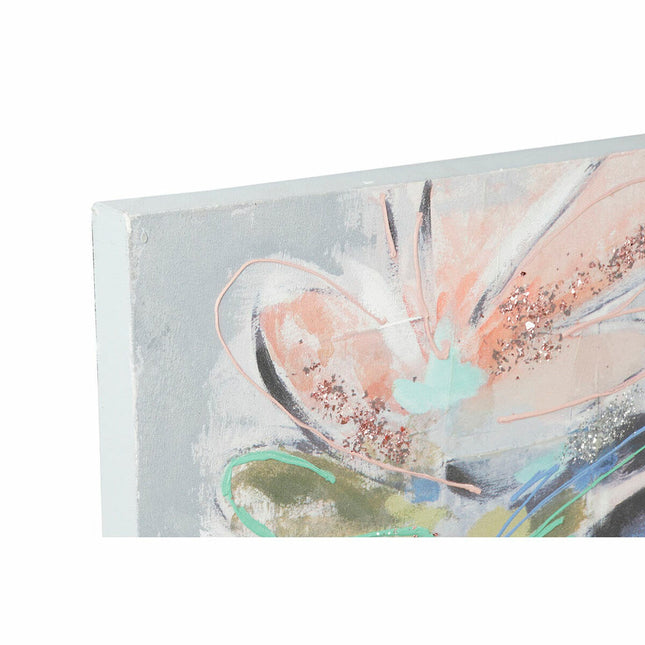 Bild DKD Home Decor Leinwand 100 x 3,8 x 100 cm abstrakt Moderne (2 Stück)