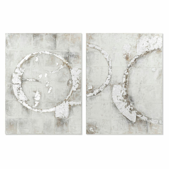 Bild DKD Home Decor Leinwand 90 x 3,8 x 120 cm abstrakt Moderne (2 Stück)