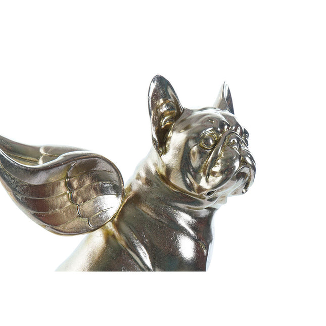 Deko-Figur DKD Home Decor S3019515 24 x 20 x 27 cm Gold Hund (2 Stück)