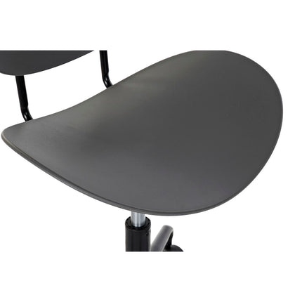 Stuhl DKD Home Decor Metall Dunkelgrau Polypropylen (PP) (51 x 46 x 86 cm)