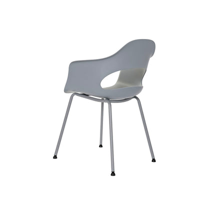 Stuhl DKD Home Decor Metall Hellgrau Polypropylen (PP) (57 x 54 x 80 cm)