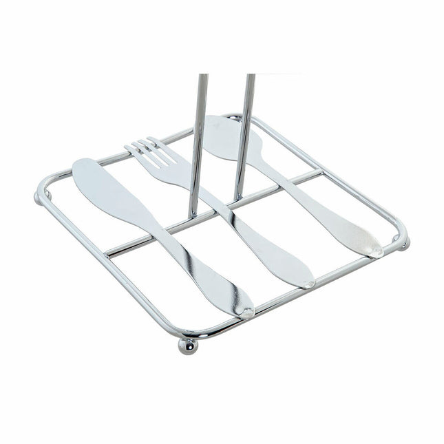 Küchenrollenhalterung DKD Home Decor 15 x 16 x 29,5 cm Silberfarben Metall