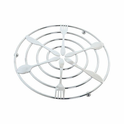 Untersetzer DKD Home Decor Silber Metall (20 x 20 x 1 cm)