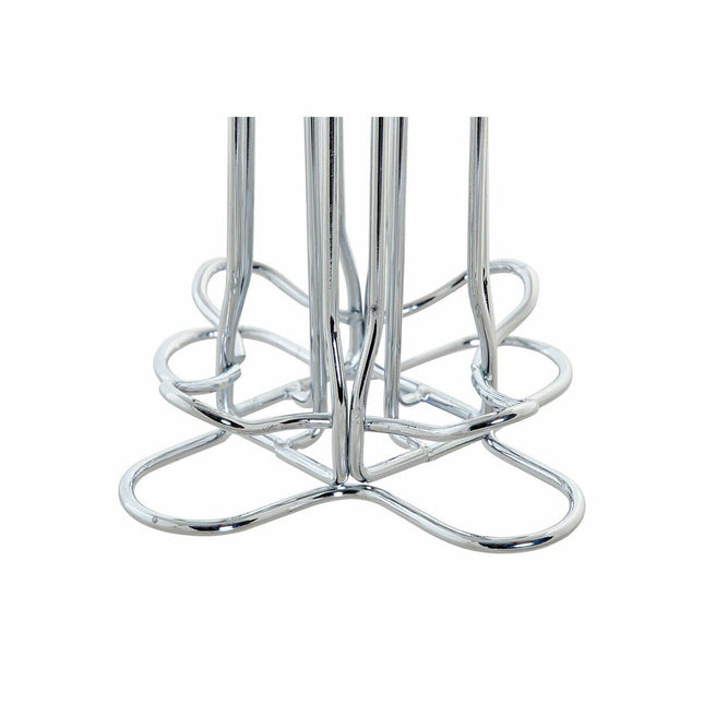 Organizer für Kaffeekapseln DKD Home Decor 13 x 13 x 37 cm Silberfarben Metall