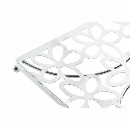 Untersetzer DKD Home Decor Silber Metall (18 x 18 x 1.5 cm)