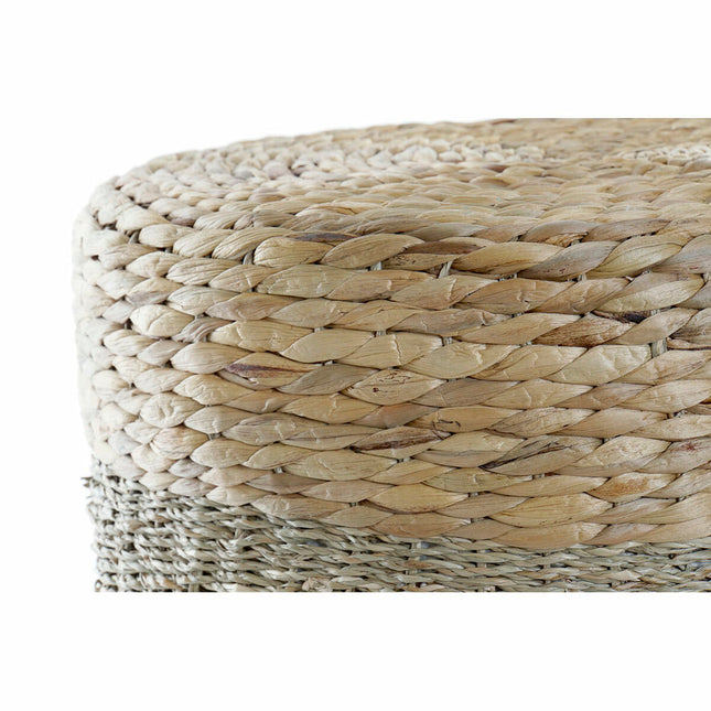Fußstütze DKD Home Decor 42 x 42 x 40 cm natürlich Aluminium Boho
