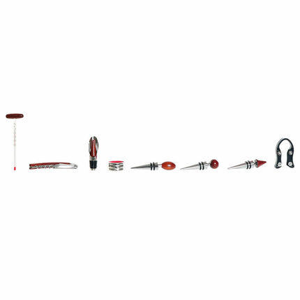 Weinzubehör-Set DKD Home Decor 8424001852550 35 x 20,5 x 12 cm Silberfarben Edelstahl Aluminium
