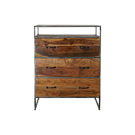 Kommode DKD Home Decor Braun Metall Akazienholz Recyceltes Holz 80 x 40 x 105 cm