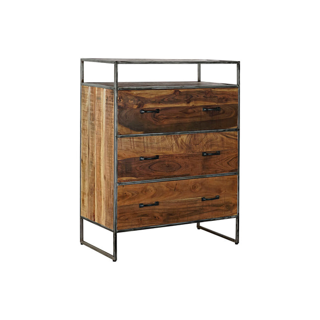 Kommode DKD Home Decor Braun Metall Akazienholz Recyceltes Holz 80 x 40 x 105 cm