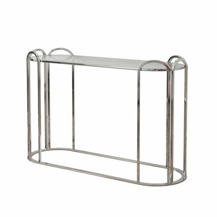 Konsole DKD Home Decor 115,5 x 36,5 x 78 cm Kristall Silberfarben Metall