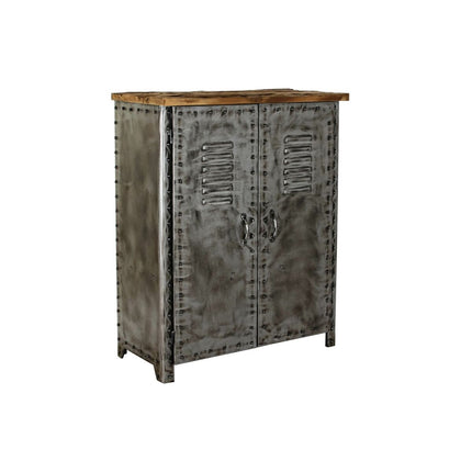 Anrichte DKD Home Decor Grau Metall Holz Braun (83 x 40 x 102 cm)